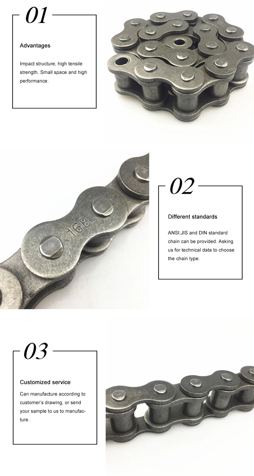 product-1-1 B Series Short Pitch Precision Roller Chain details