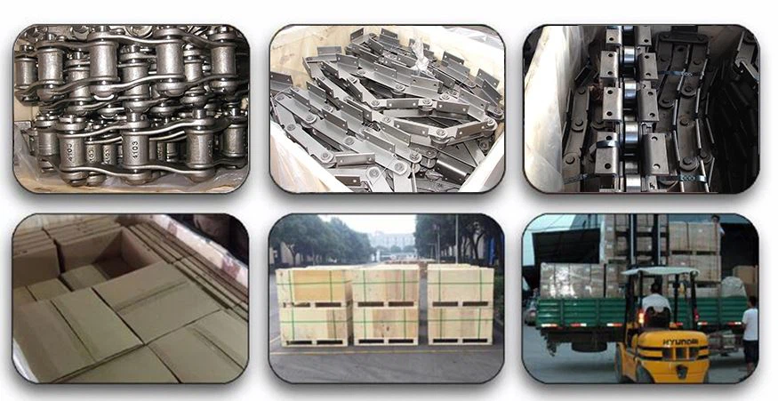 Conveyor short straight side plate chain package