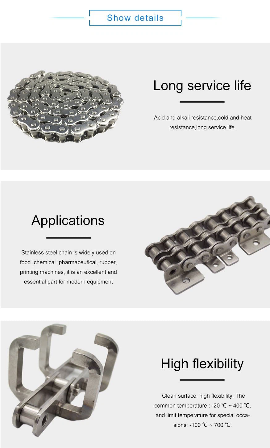 stainless steel roller chain introduce stainless steel roller chain introduce